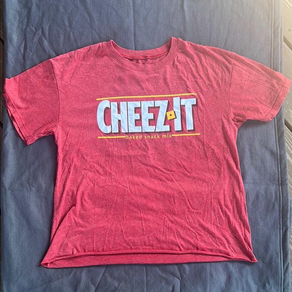 Cheez-It Red Crop Top Crew Neck